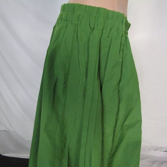 NEW BITTE KAI RAND Womens Cotton Blend Full Maxi Skirt Size M Kelly Green - Picture 5 of 7